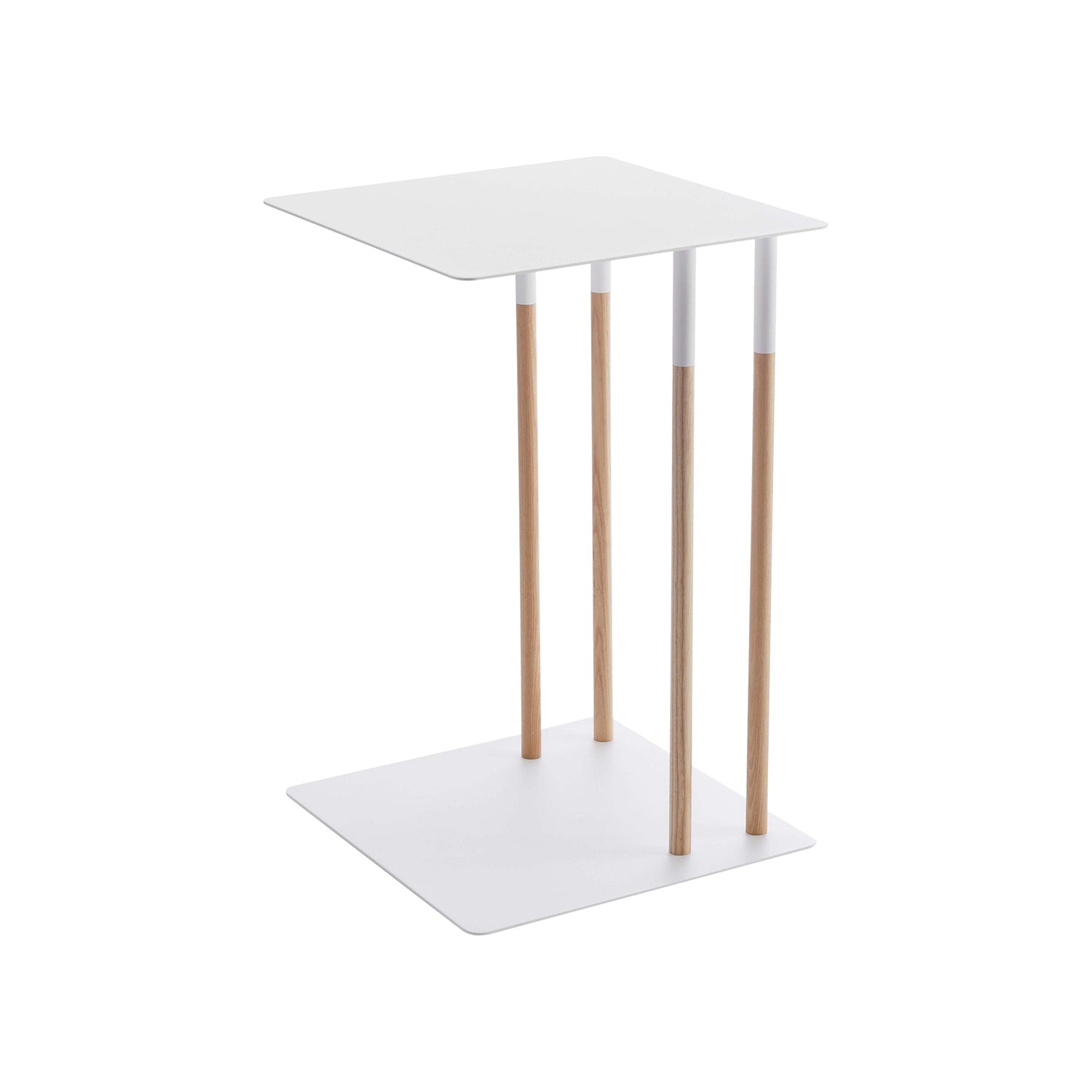 C Side Table (22" H) - Steel + Wood