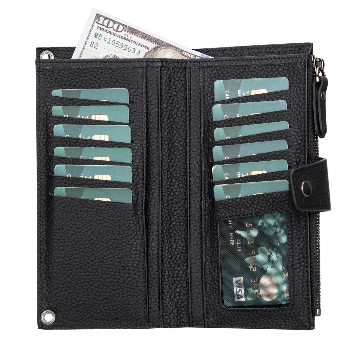 Kaycee Leather Women's Cell Phone Wallet with Strap