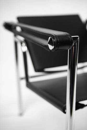 Le Corbusier Basculant Sling Chair (LC1) - Black Leather