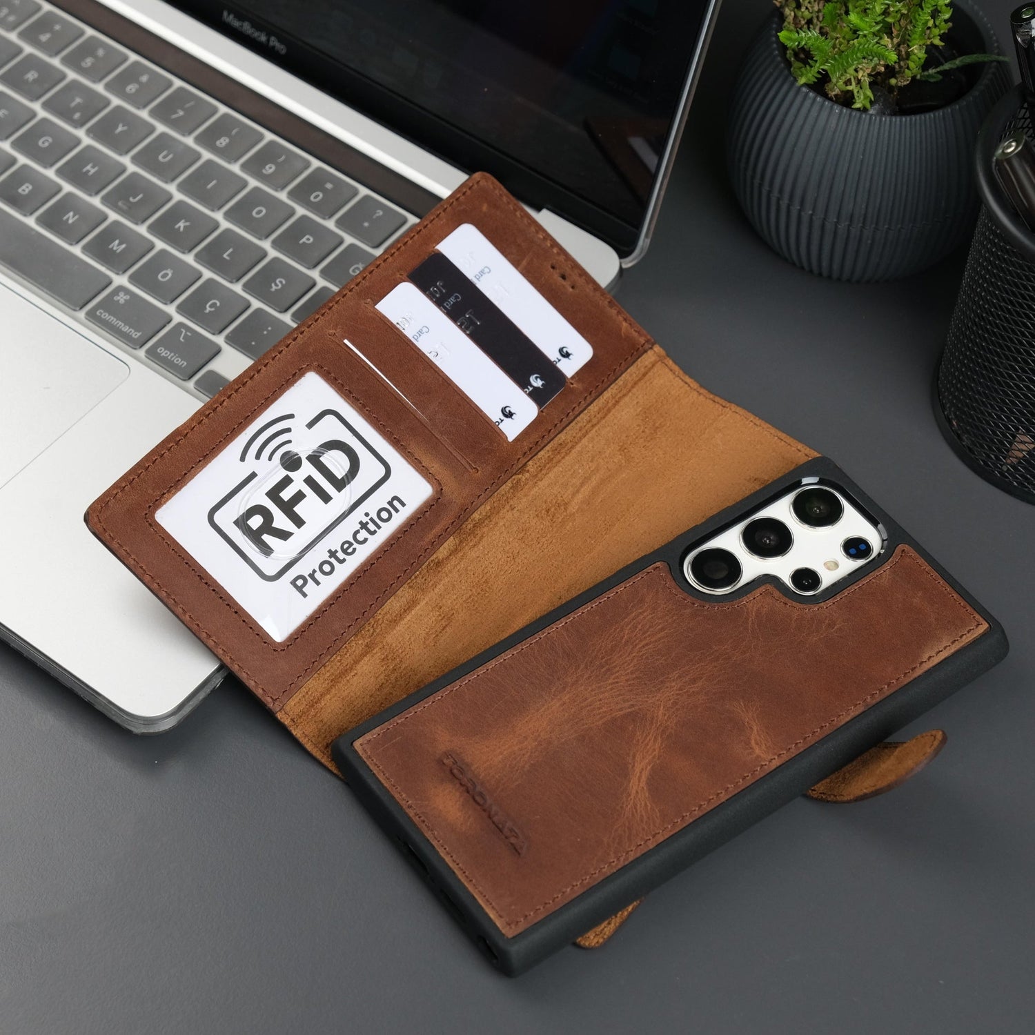 Leather Samsung Galaxy S25 Ultra Wallet Case | Buffalo