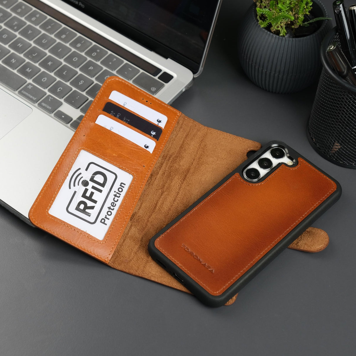 Leather Samsung Galaxy S25 Wallet Case | Buffalo
