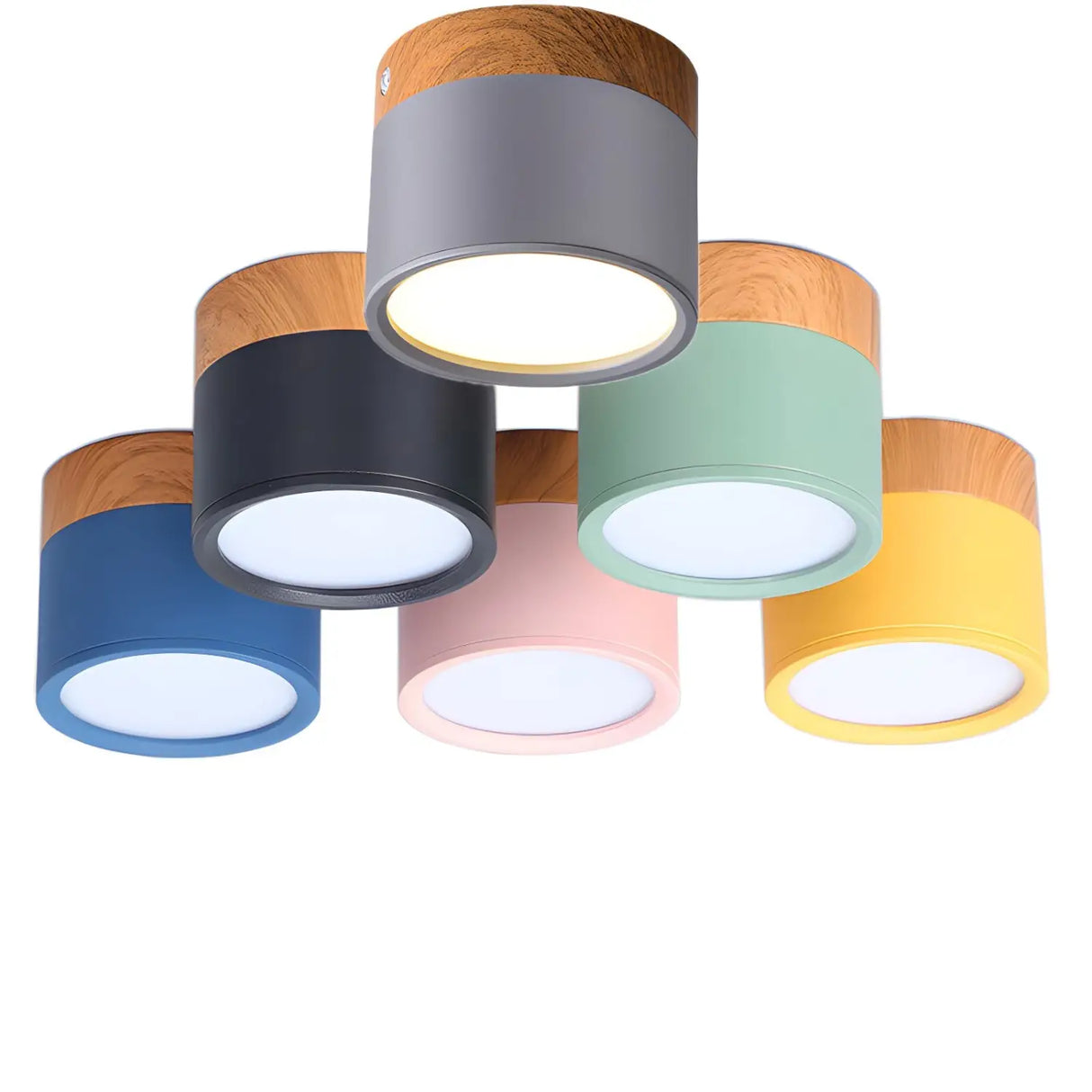 LED Downlight Dimmable – Nordic Wood Modern Ceiling Light Spotlight