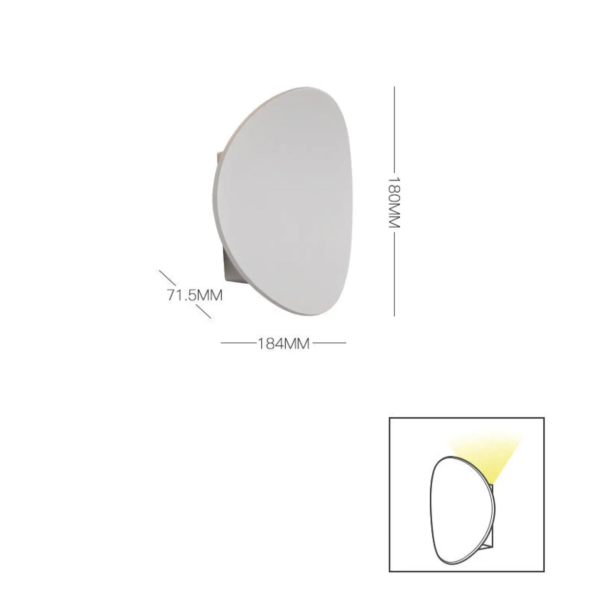 LED Modern Wall Lamp for Bedroom, Balcony & Background Decor