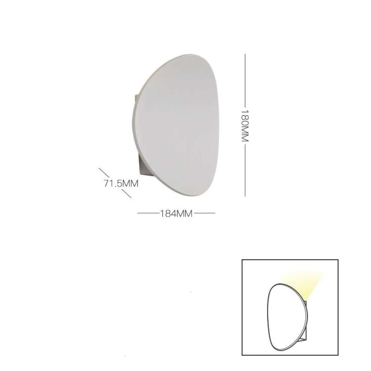 LED Modern Wall Lamp for Bedroom, Balcony & Background Decor
