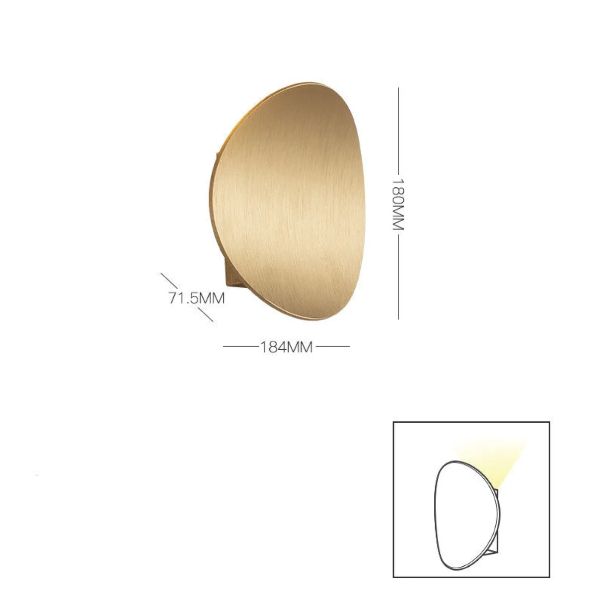 LED Modern Wall Lamp for Bedroom, Balcony & Background Decor