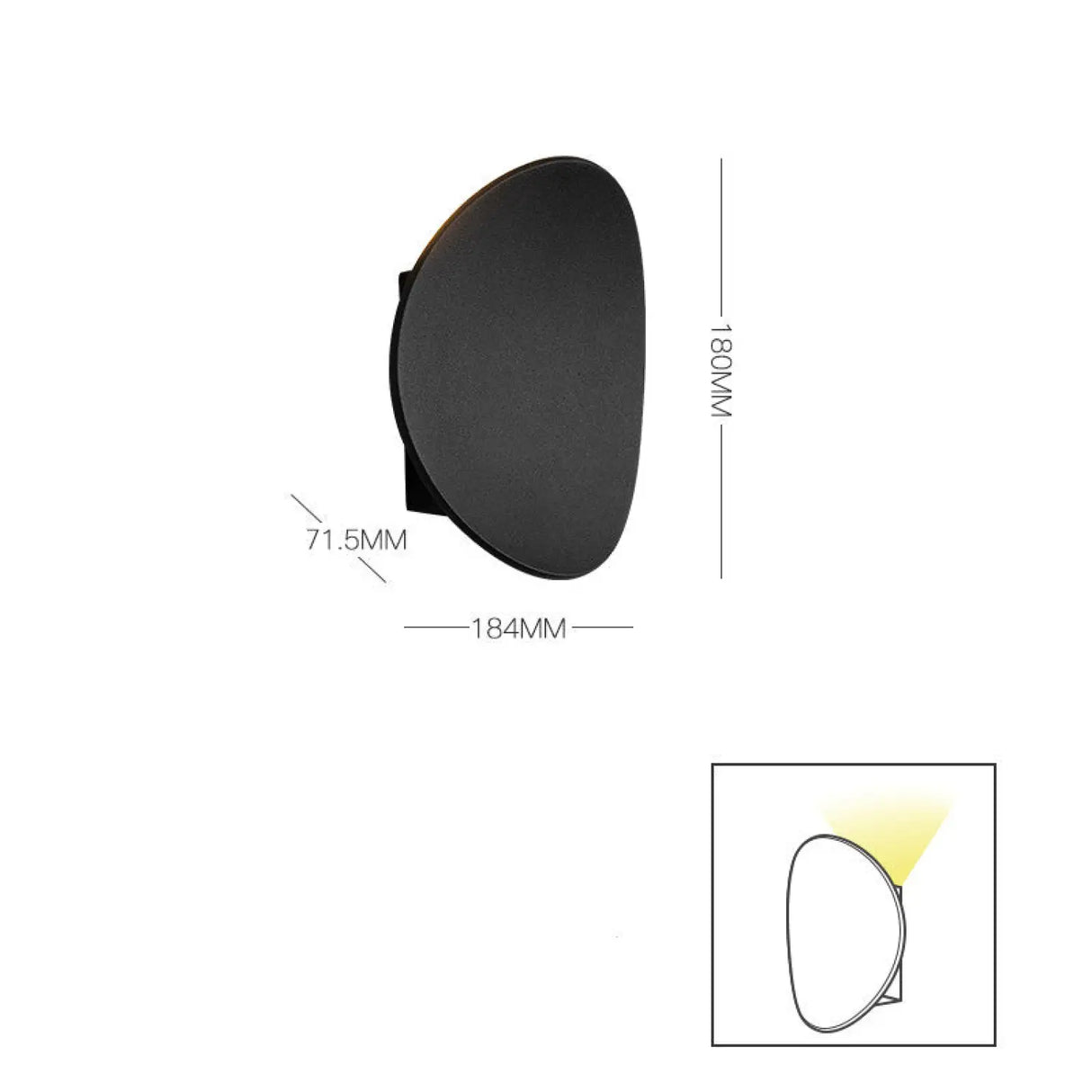 LED Modern Wall Lamp for Bedroom, Balcony & Background Decor