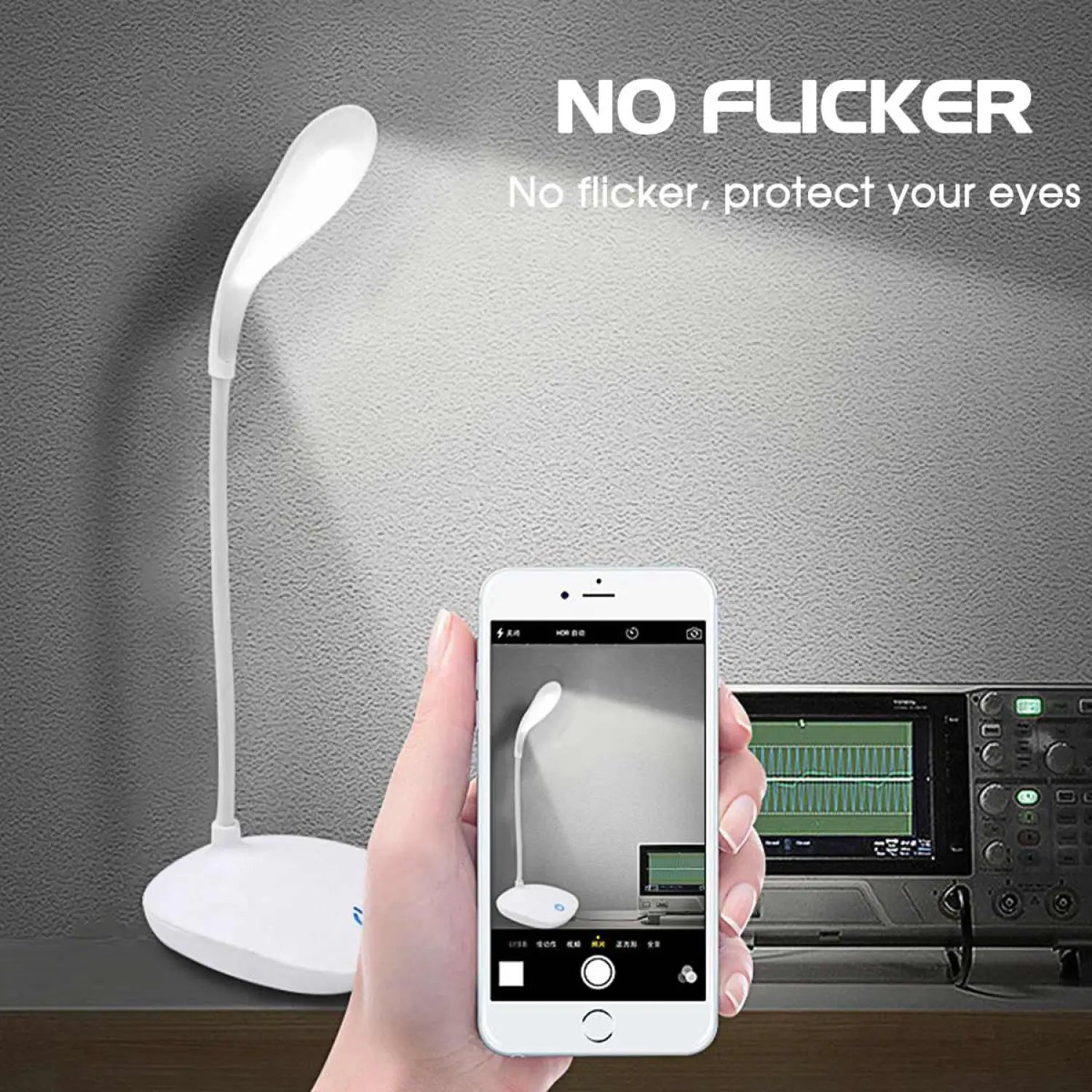 LED Table Lamp for Office Desk or Nightstand with Touch Control Light