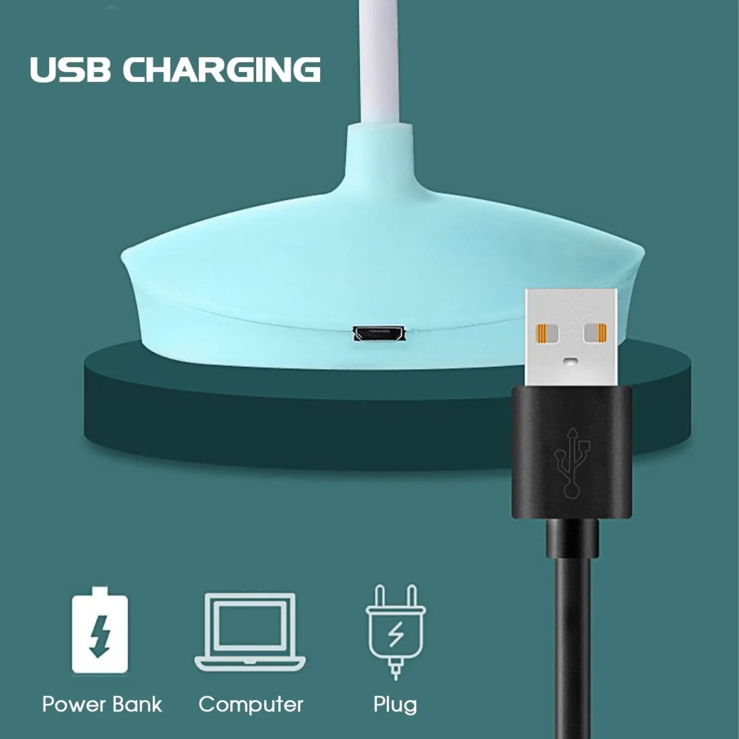 LED Table Lamp for Office Desk or Nightstand with Touch Control Light