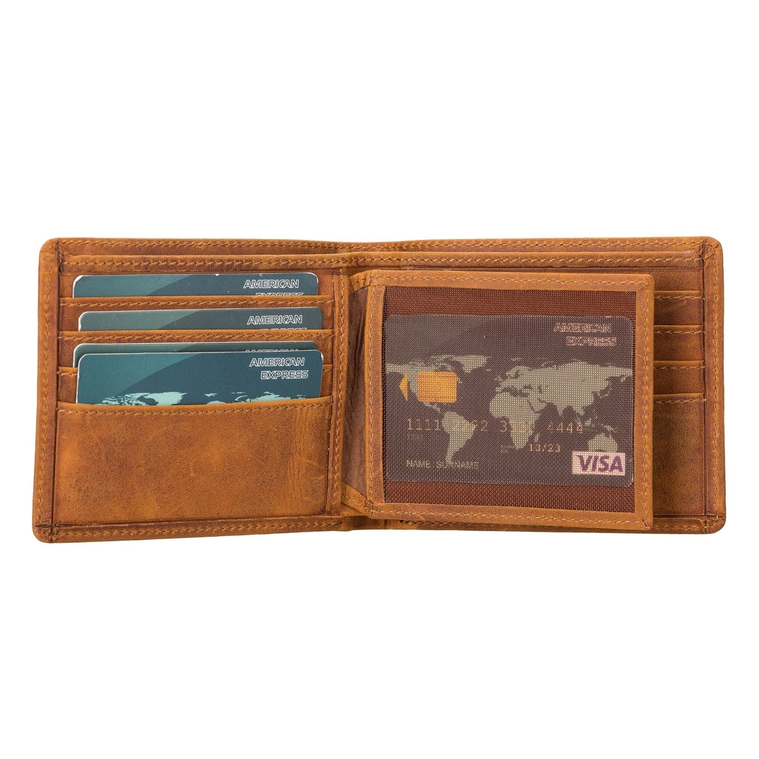 Lusk Slim Bifold Design Handcrafted Men's Genuine Leather Wallet