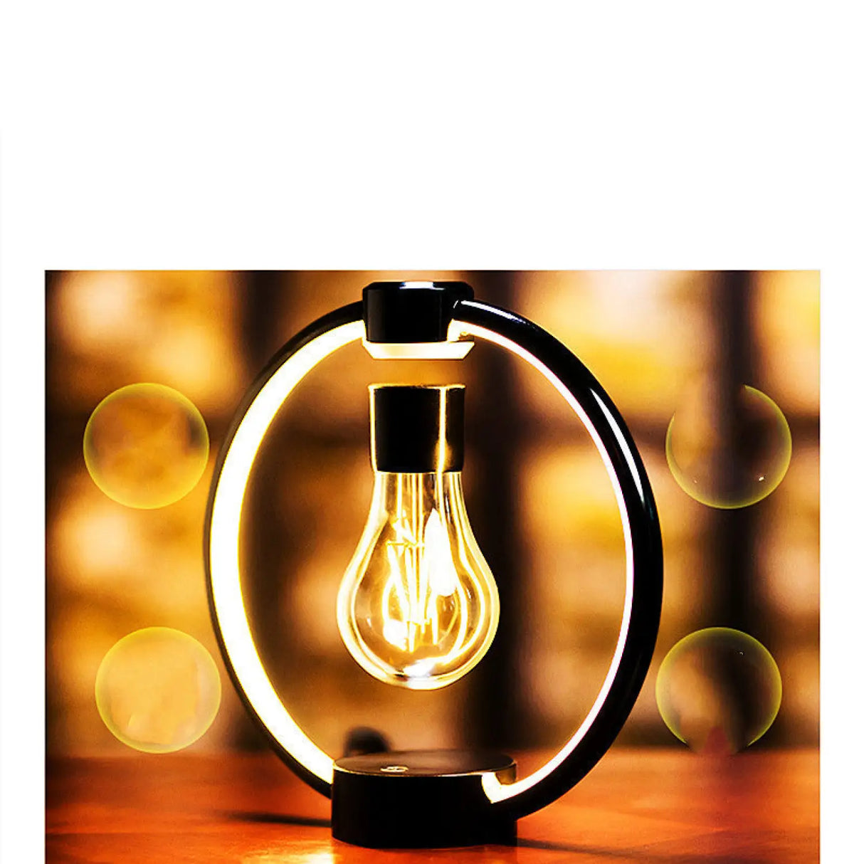Magnetic Levitation Bedside Lamp – Retro Floating LED Night Light