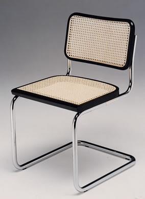 Marcel Breuer Cesca Cane Side Chair - Black Wood