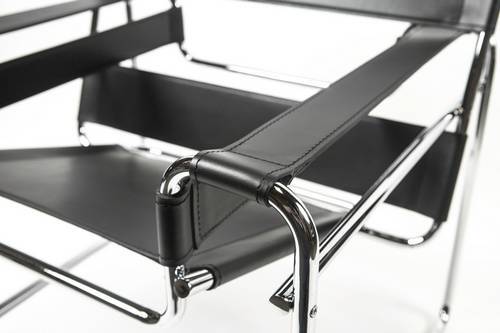 Marcel Breuer Wassily Chair - Black Leather