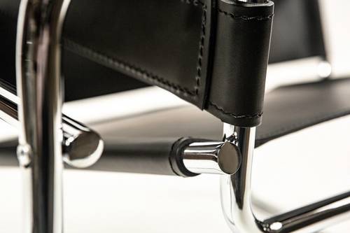 Marcel Breuer Wassily Chair - Black Leather