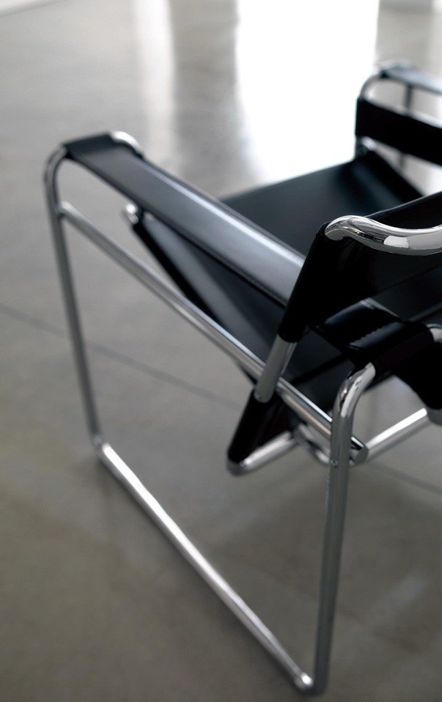 Marcel Breuer Wassily Chair - Black Leather