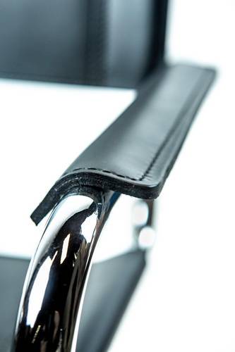 Mart Stam Cantilever Armchair - Black Leather