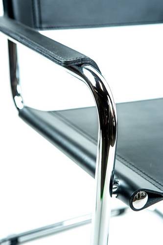 Mart Stam Cantilever Armchair - Black Leather