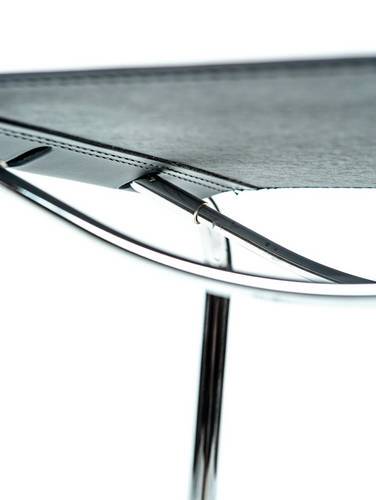 Mart Stam Cantilever Side Chair - Black Leather