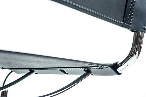 Mart Stam Cantilever Side Chair - Black Leather