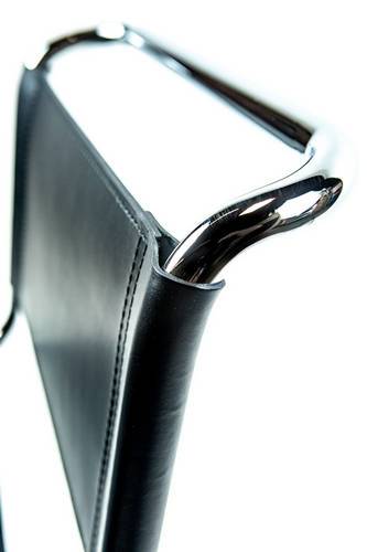 Mart Stam Cantilever Side Chair - Black Leather