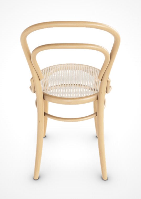 Michael Thonet No. 14 Bentwood Chair by Ton - Natural Beechwood / Cane Seat