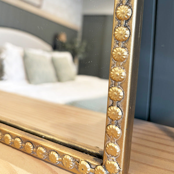 Antique Gold Bow Mirror, Choose Your Size