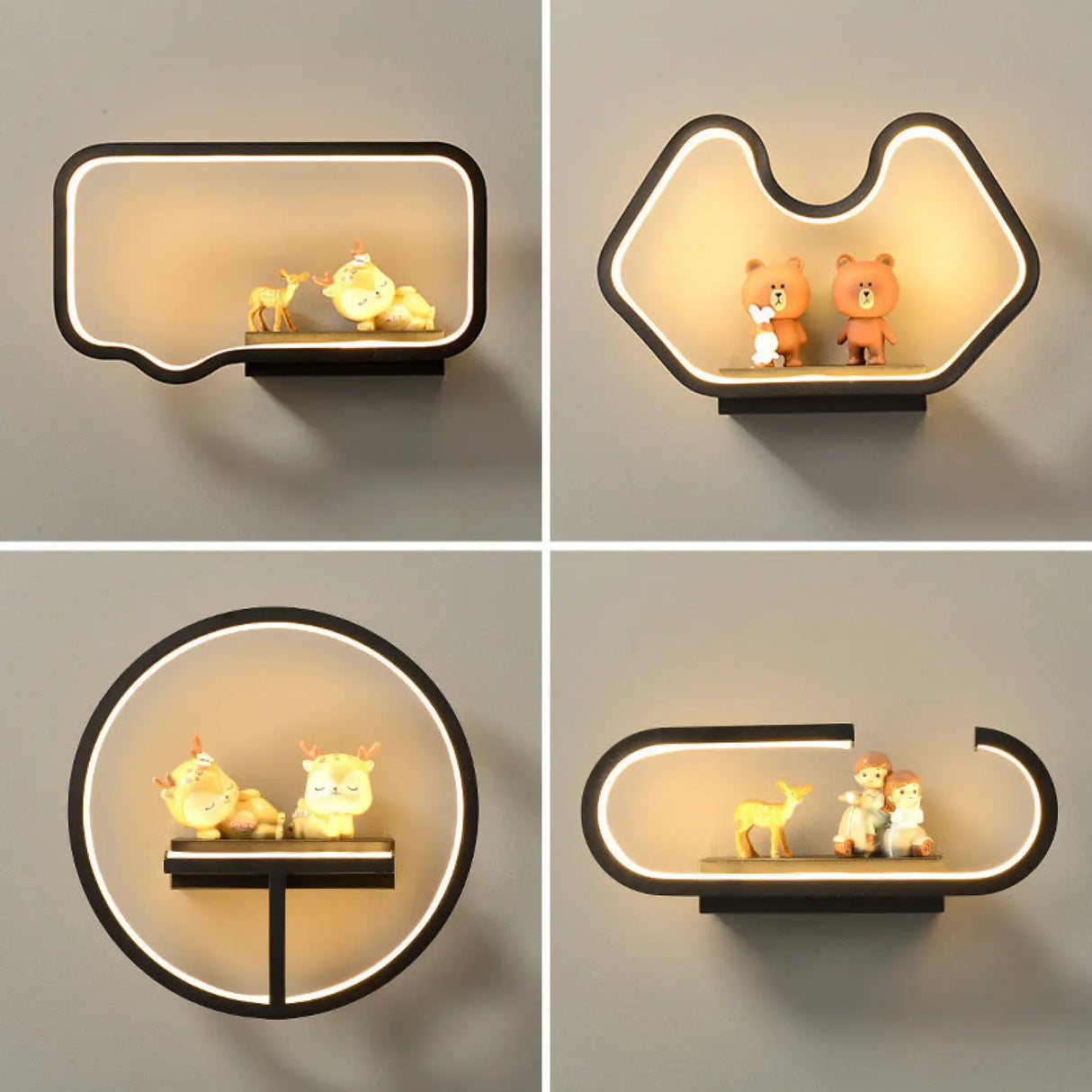 Modern Minimalist Wall Art Lamp for Bedroom and Background Decor