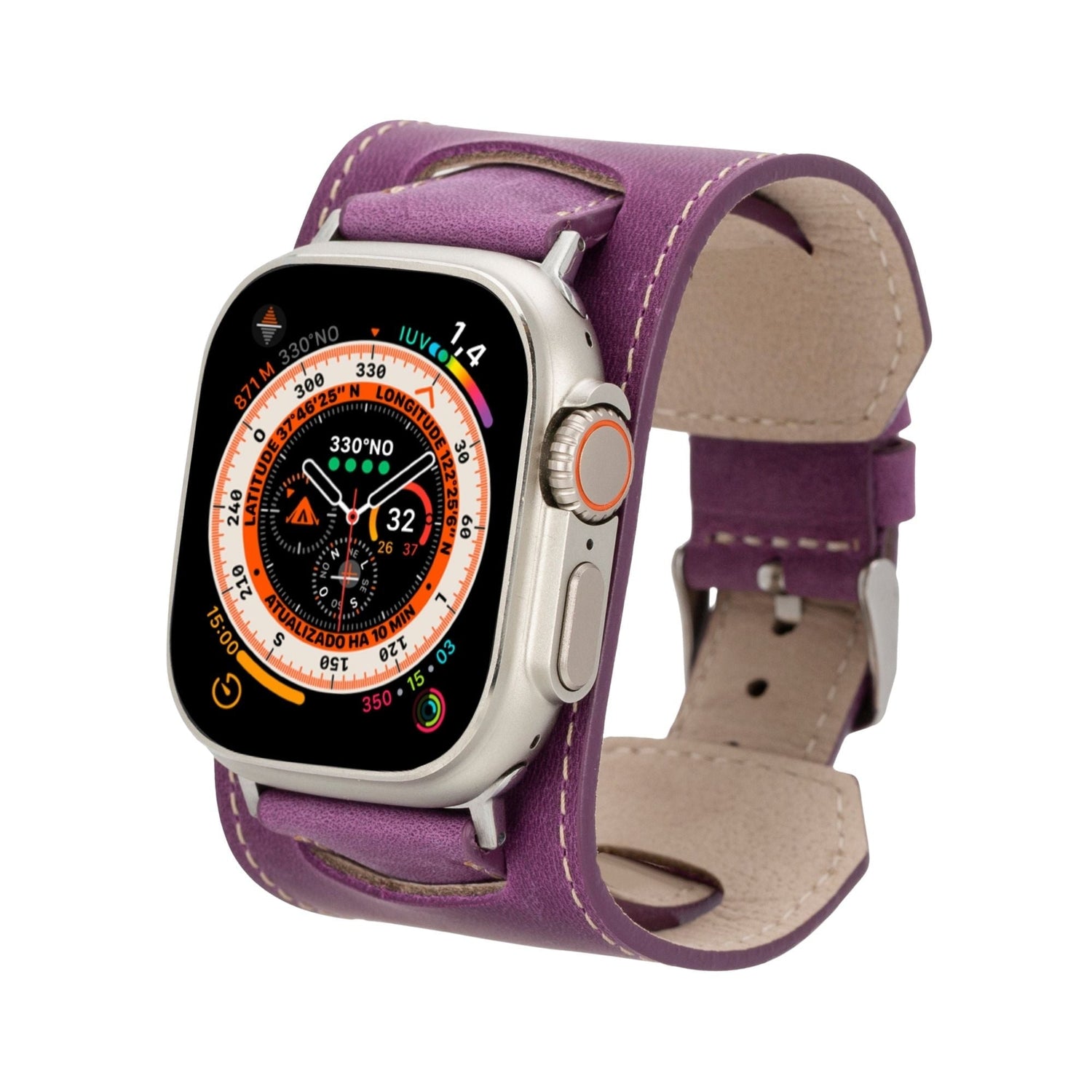 Moorcroft Cuff Leather Bands for Apple Watch
