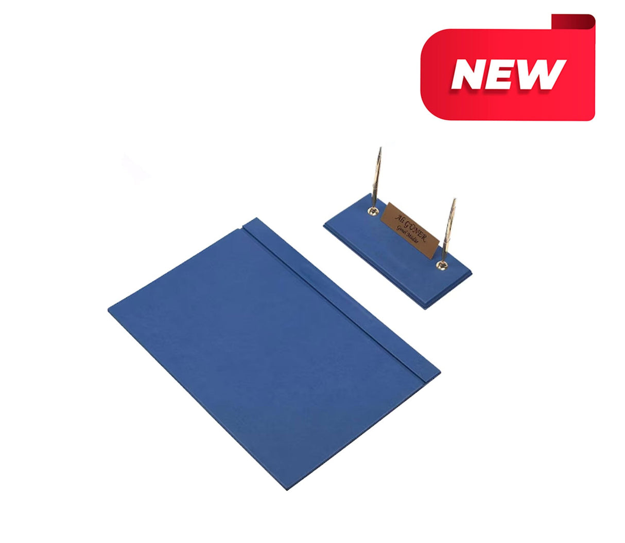 MOOG Leather Desk Set - Red- 2 PCS