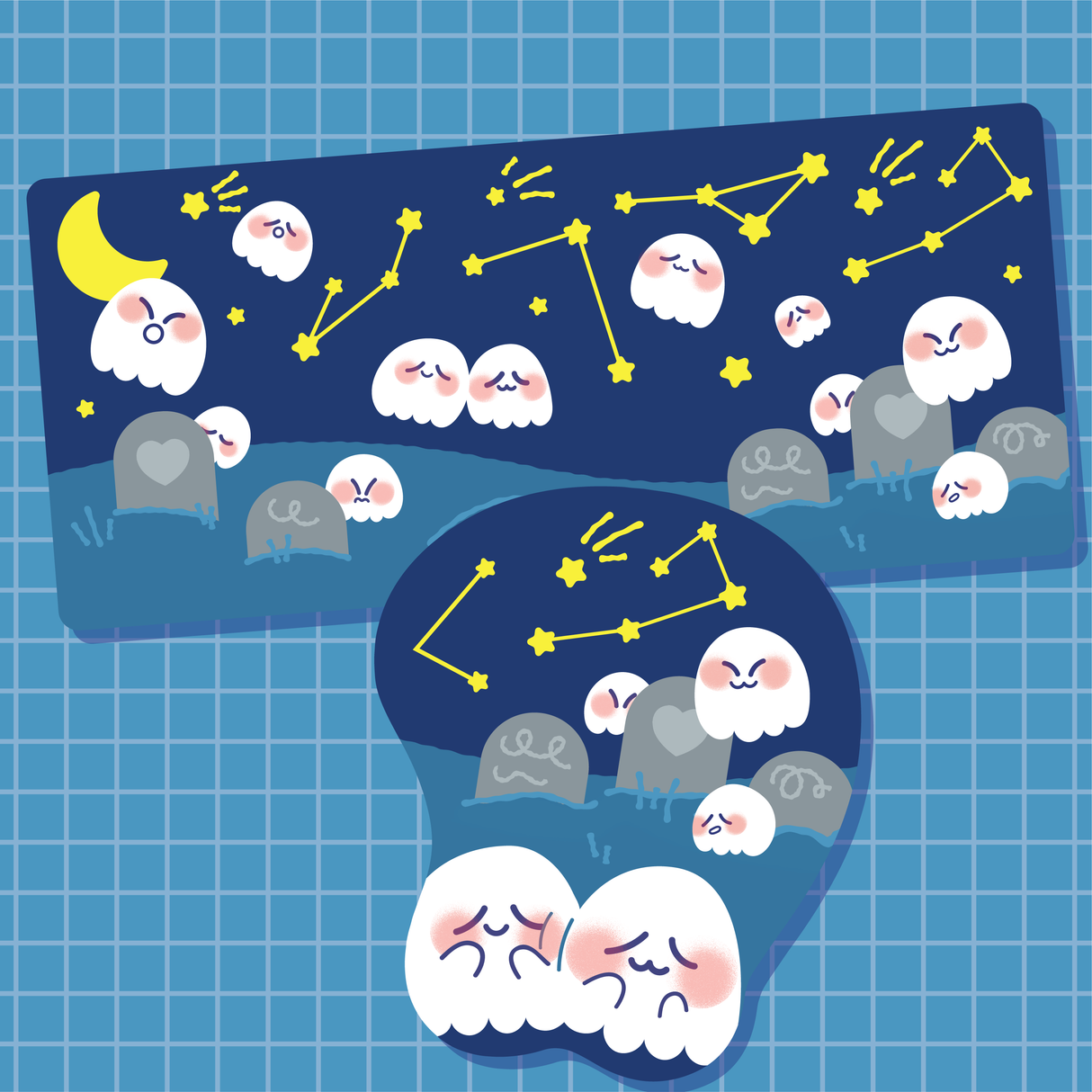 Starry Boo Desk Mat