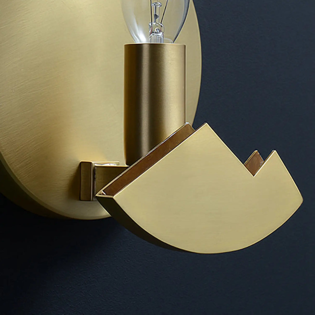 Nordic Art Wall Lamp with Copper Design for Living Room Lighting