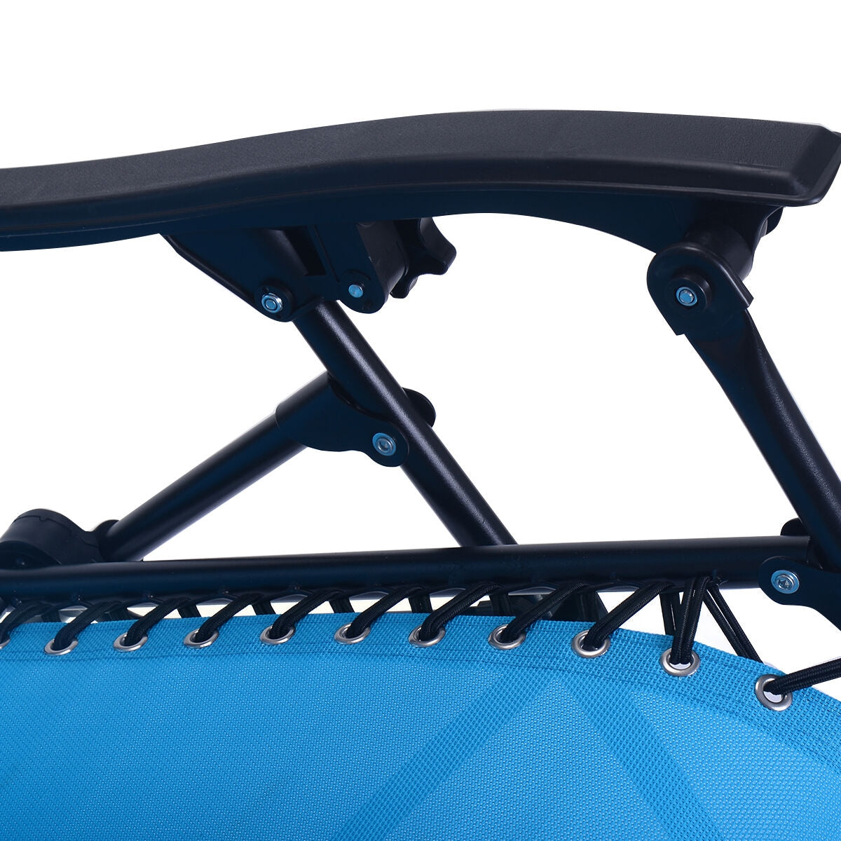 2 Pieces Folding Recliner Zero Gravity Lounge Chair