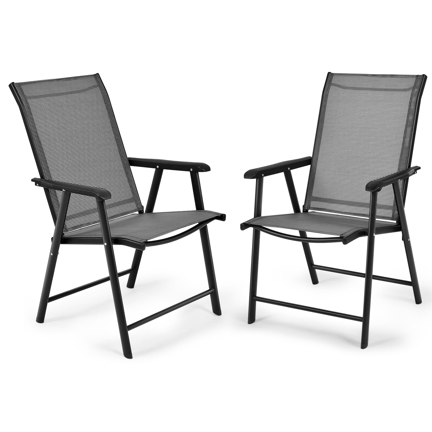 4-Pack Patio Folding Chairs Portable for Outdoor Camping