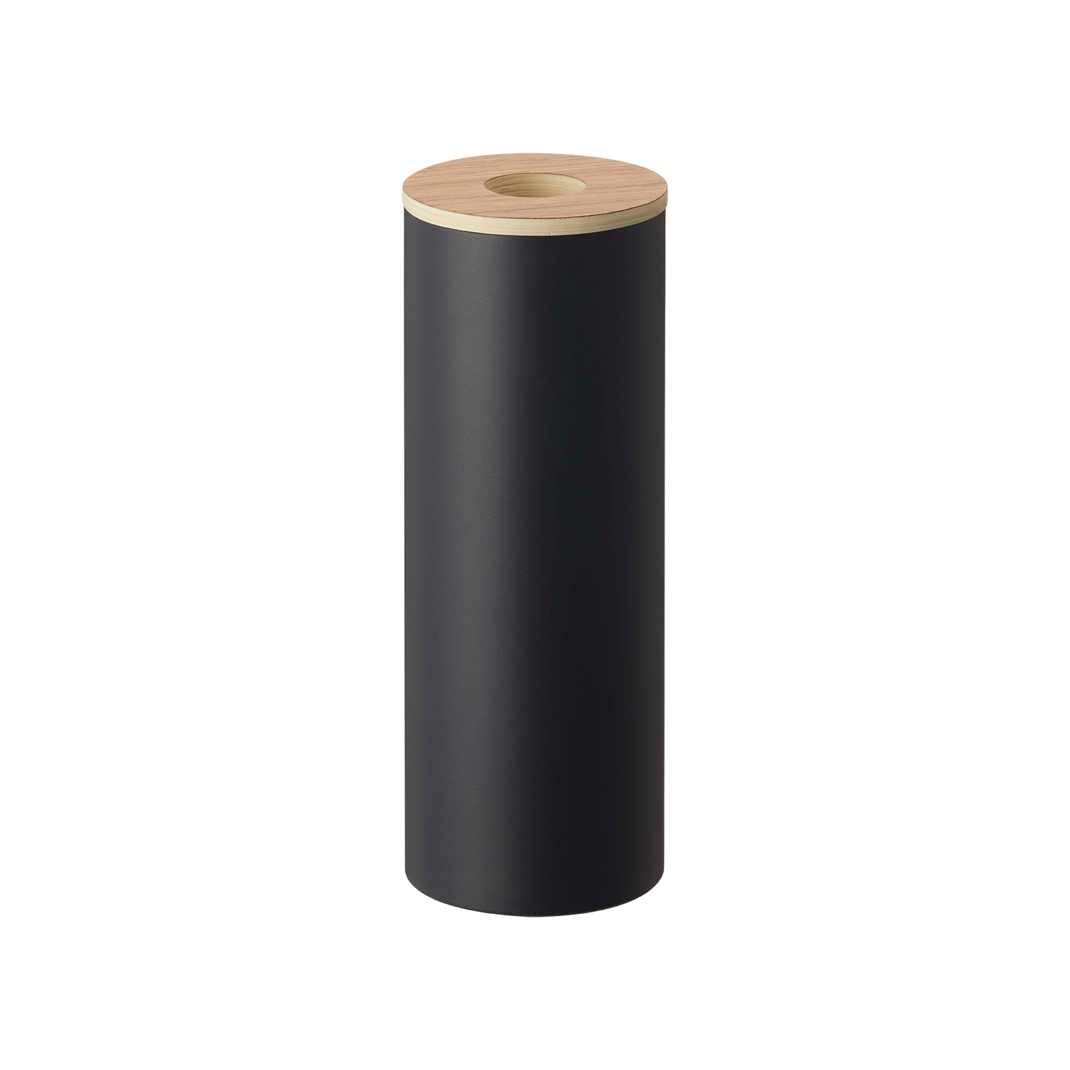 Round Tissue Case - Steel + Wood