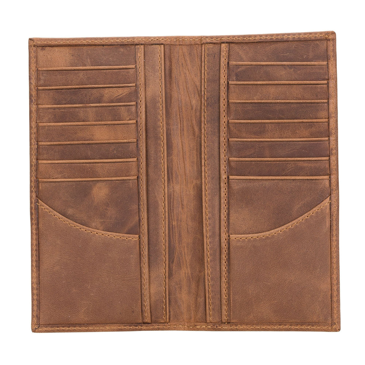 Ouray Handmade Full-Grain Leather Long Wallet for Men and Women