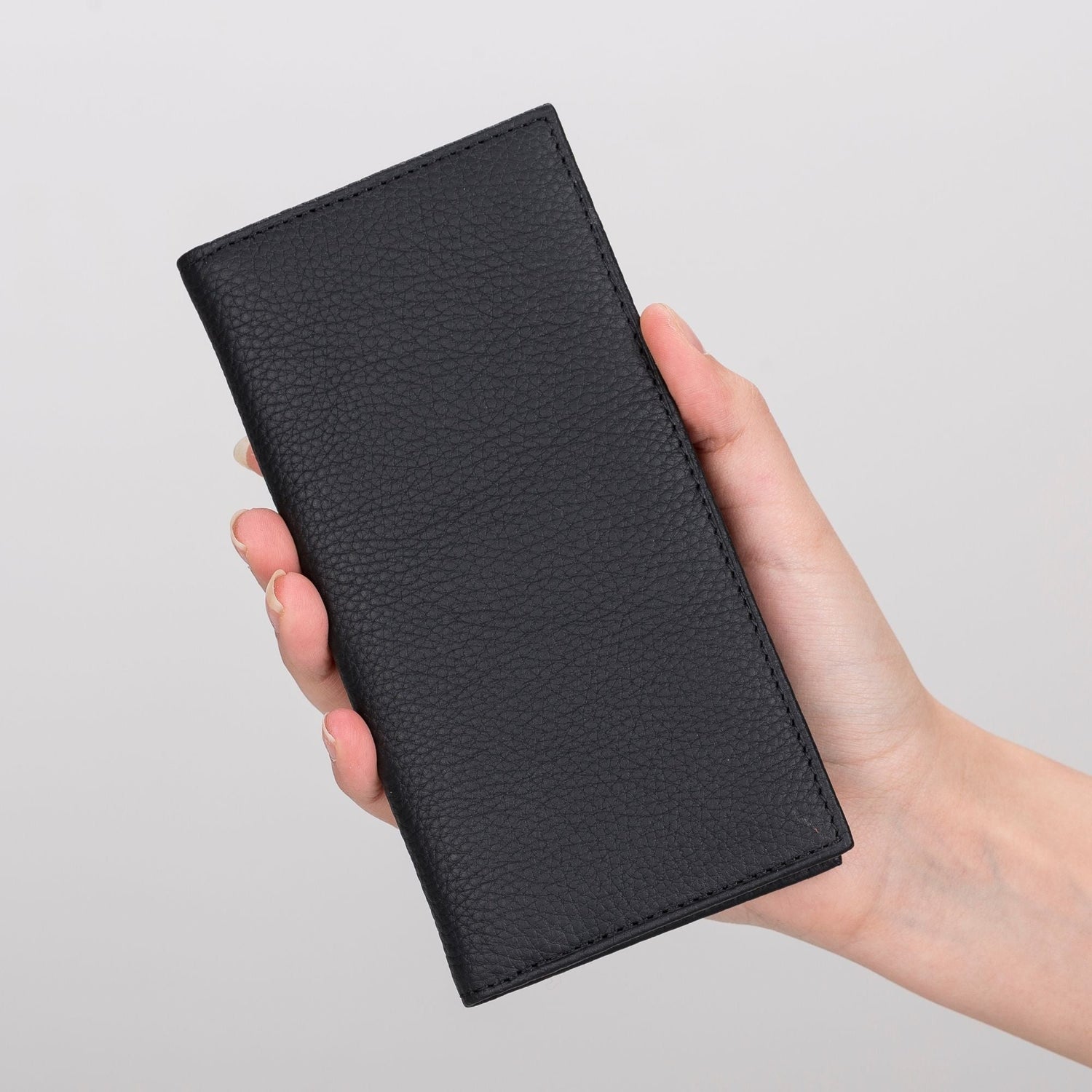 Ouray Handmade Full-Grain Leather Long Wallet for Men and Women