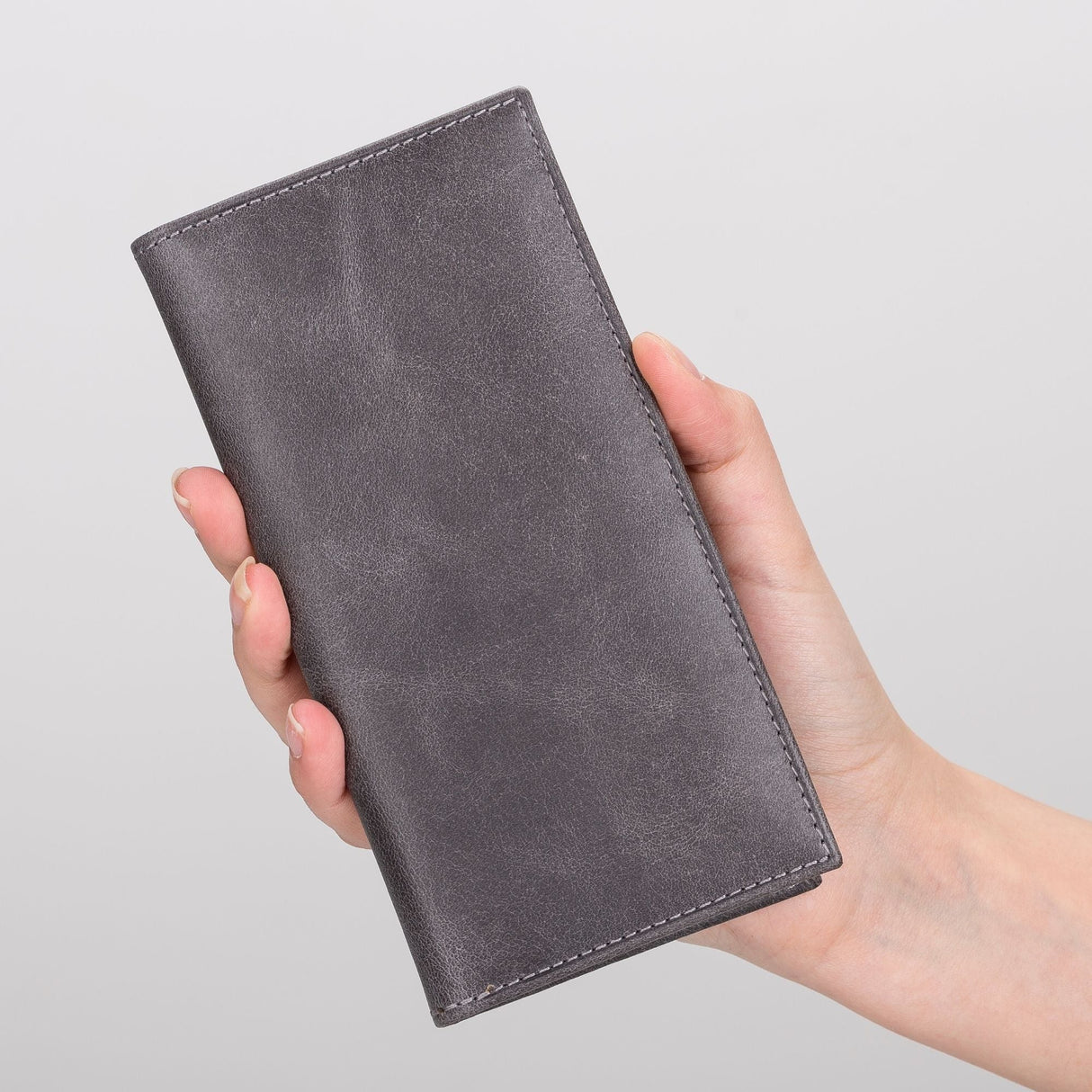 Ouray Handmade Full-Grain Leather Long Wallet for Men and Women