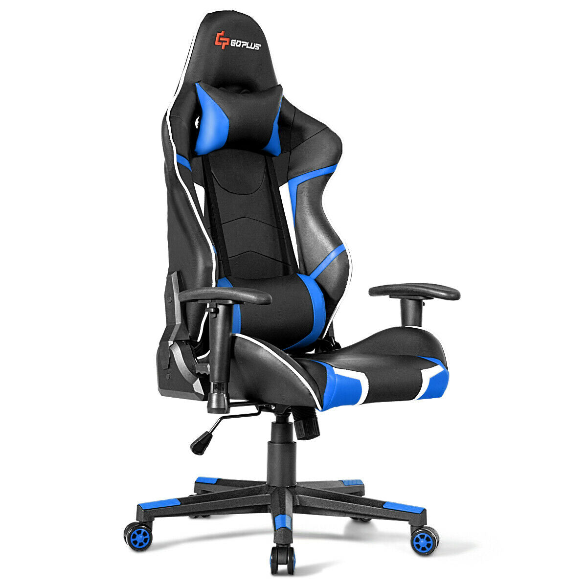 Lumbar Support Massage Gaming Reclining Racing Chair