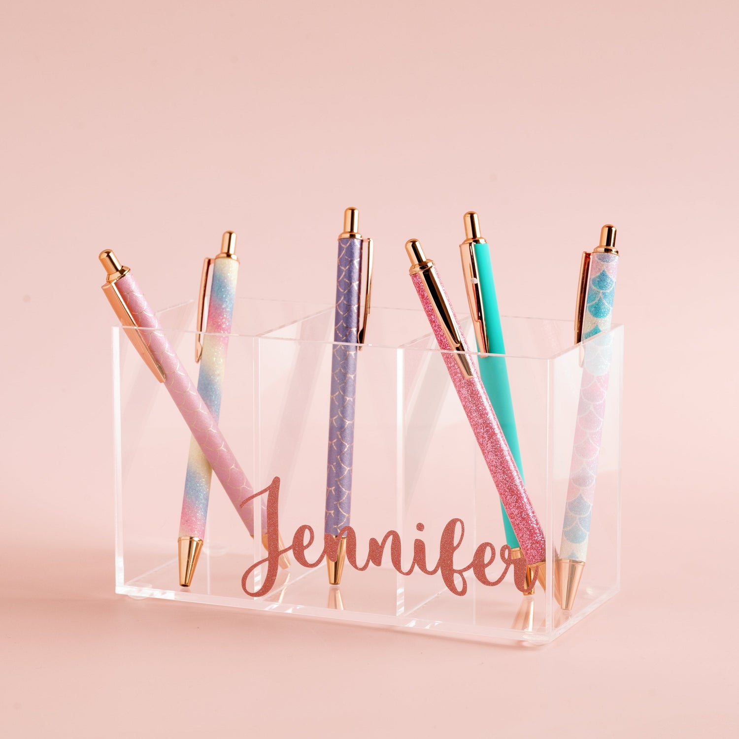 3 Compartment Pen Holder