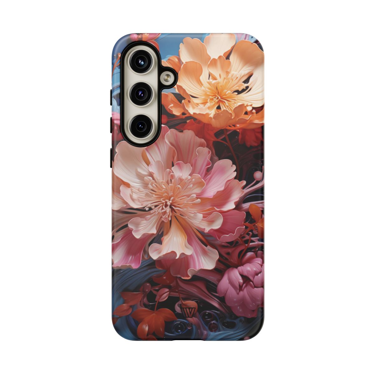 PAINT SWIRL FLOWERS | Tough Phone Case