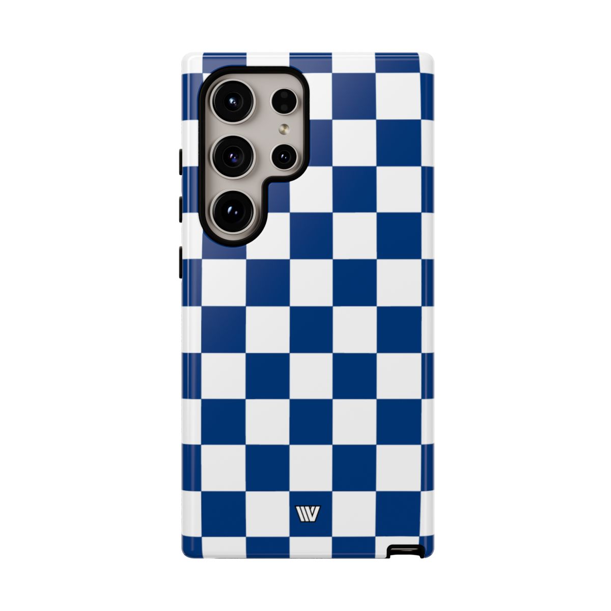 BLUE WHITE CHECKERBOARD | Tough Phone Case