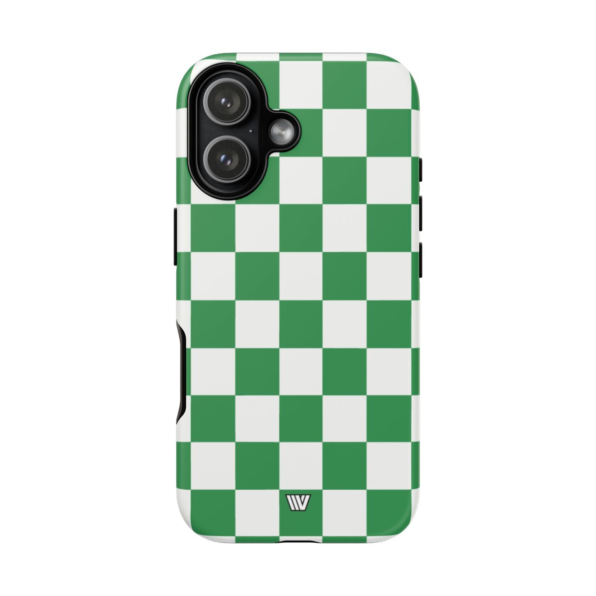 GREEN WHITE CHECKERBOARD | Tough Phone Case