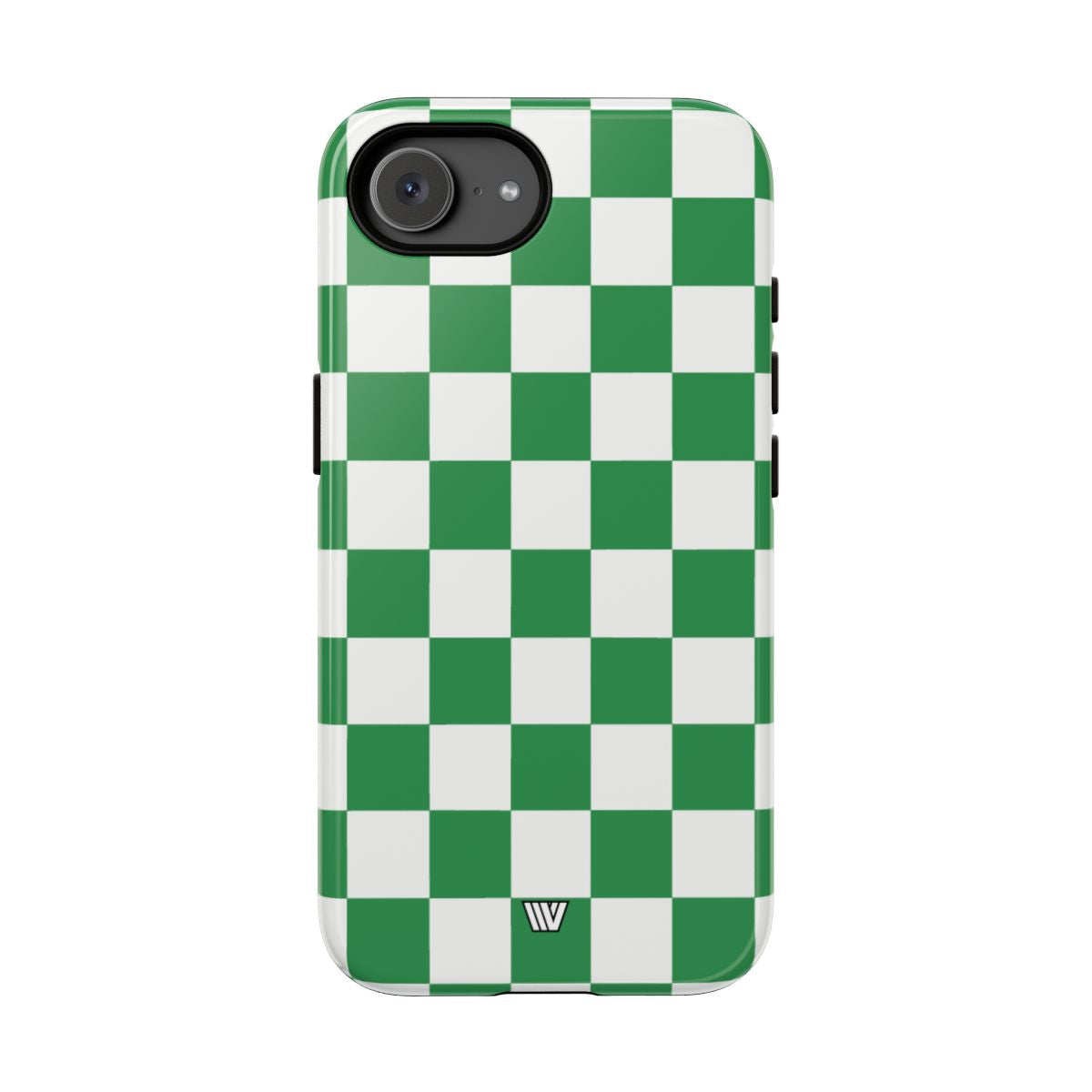 GREEN WHITE CHECKERBOARD | Tough Phone Case