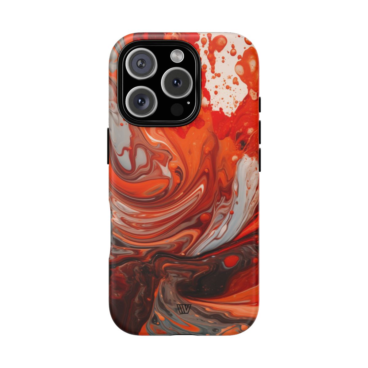 WHITE FIRE PAINT SWIRL | Tough Phone Case