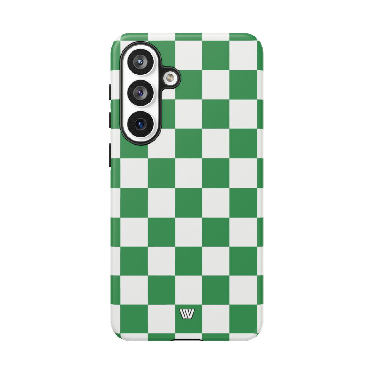 GREEN WHITE CHECKERBOARD | Tough Phone Case
