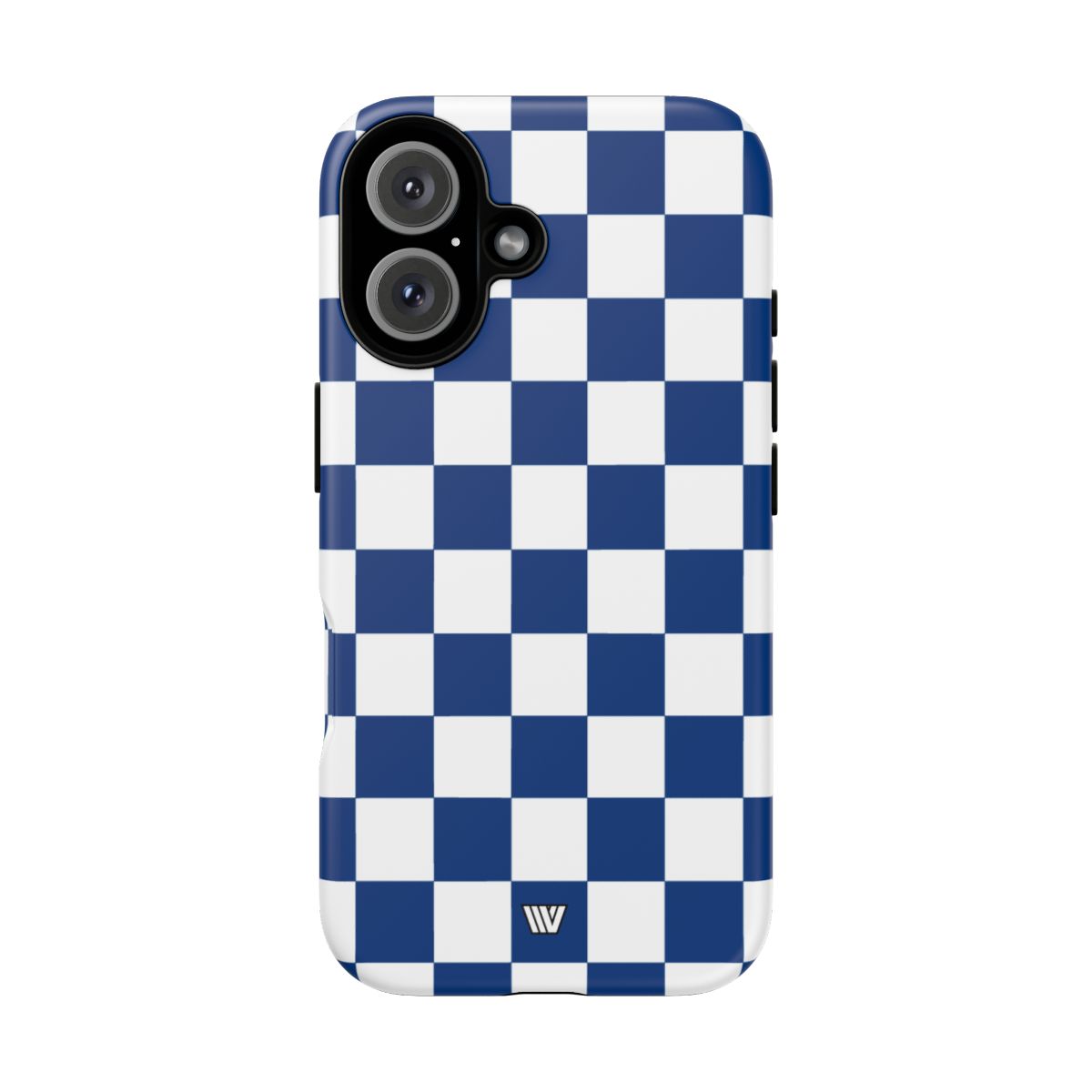 BLUE WHITE CHECKERBOARD | Tough Phone Case