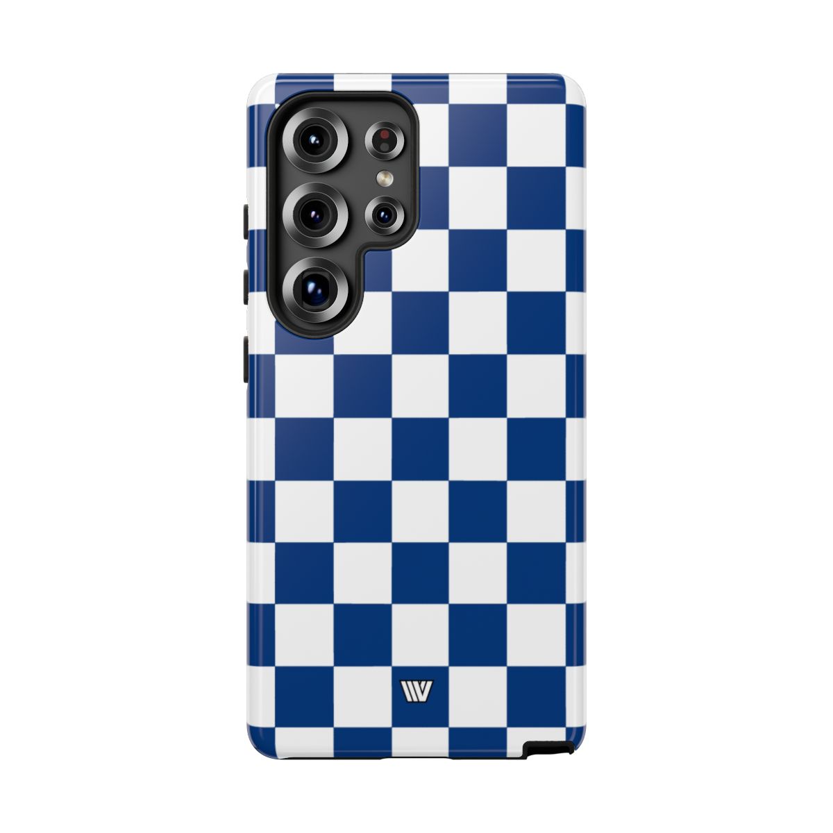 BLUE WHITE CHECKERBOARD | Tough Phone Case