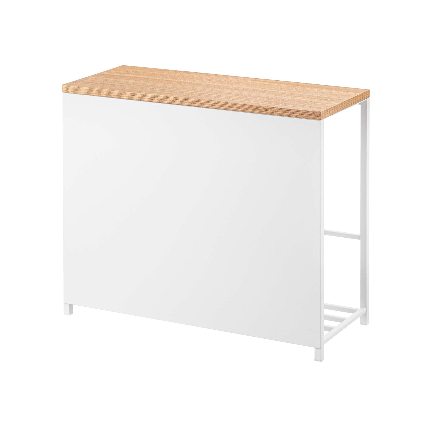 Entryway Storage Organizer & Bench (18" H) - Steel + Wood