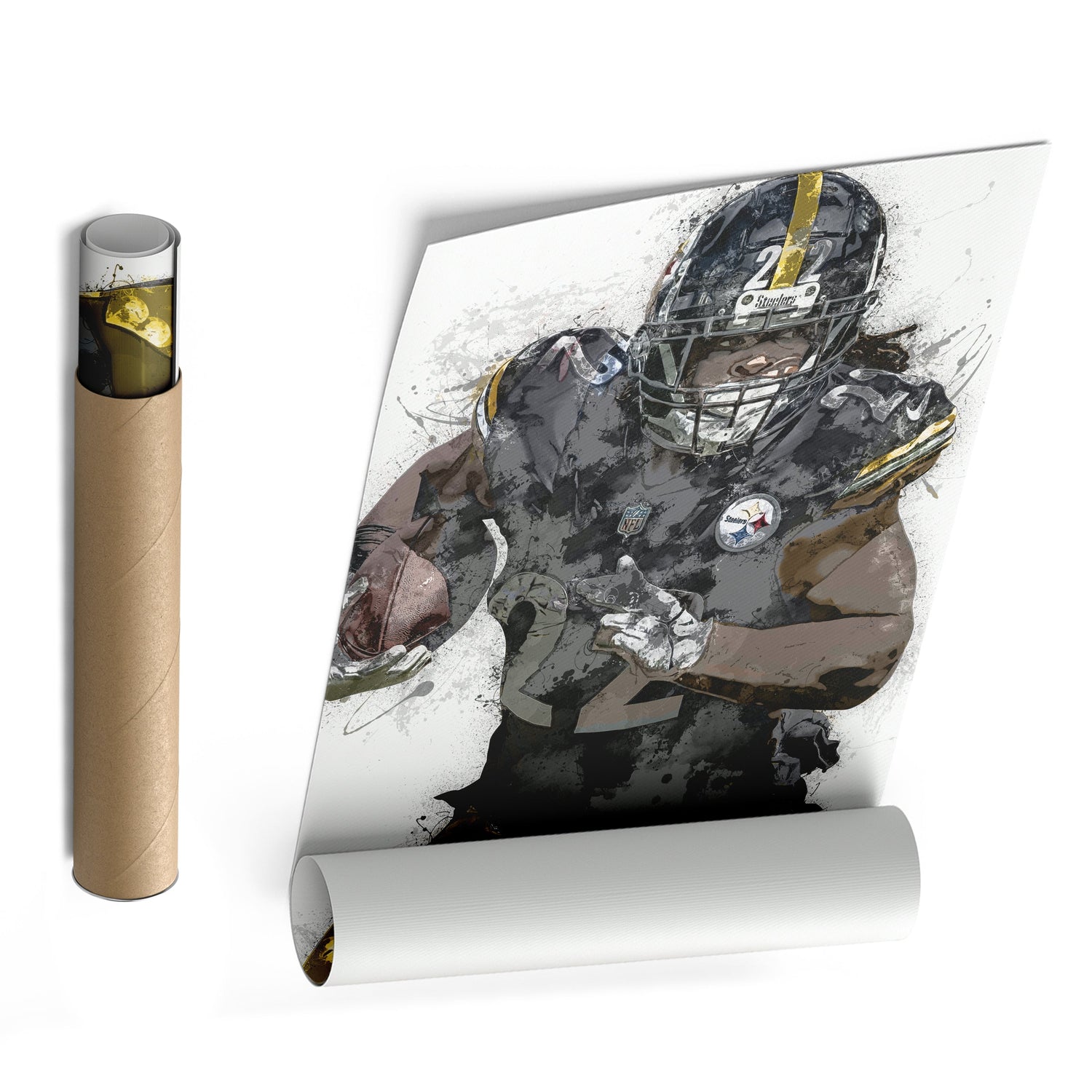 Najee Harris Canvas Art – Pittsburgh Steelers Wall Decor