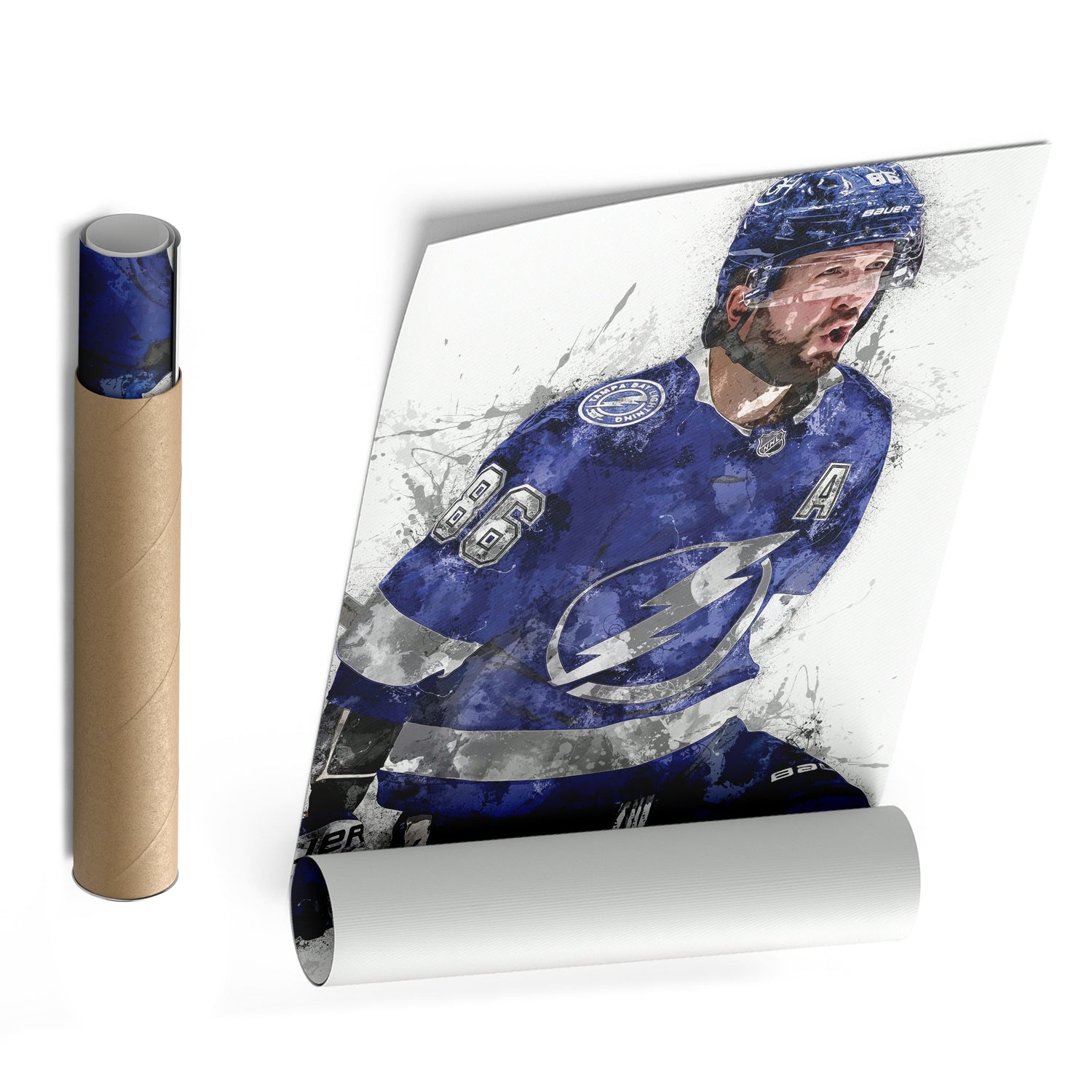 Nikita Kucherov Canvas Art – Tampa Bay Lightning Wall Decor