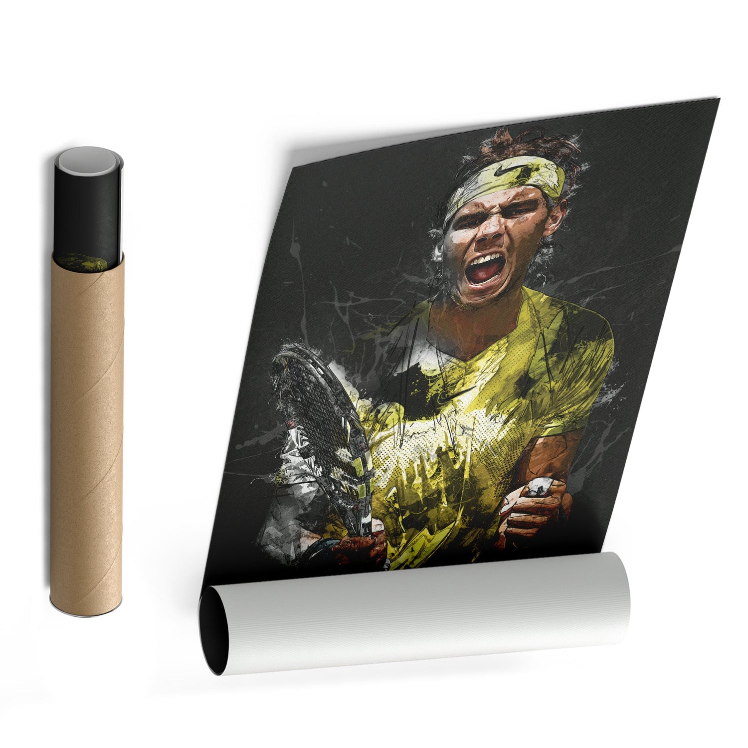 Rafael Nadal Canvas Print – Iconic Tennis Wall Art for Man Cave or Home